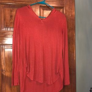 Orange soft hoodie size S